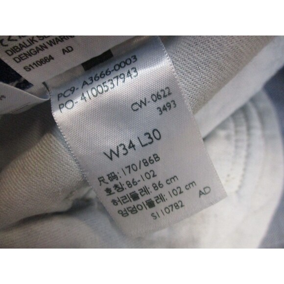 Levis Jeans Men 34 Blue Straight Silvertab Distressed Denim Cotton Casual 34x29* - Picture 8 of 16